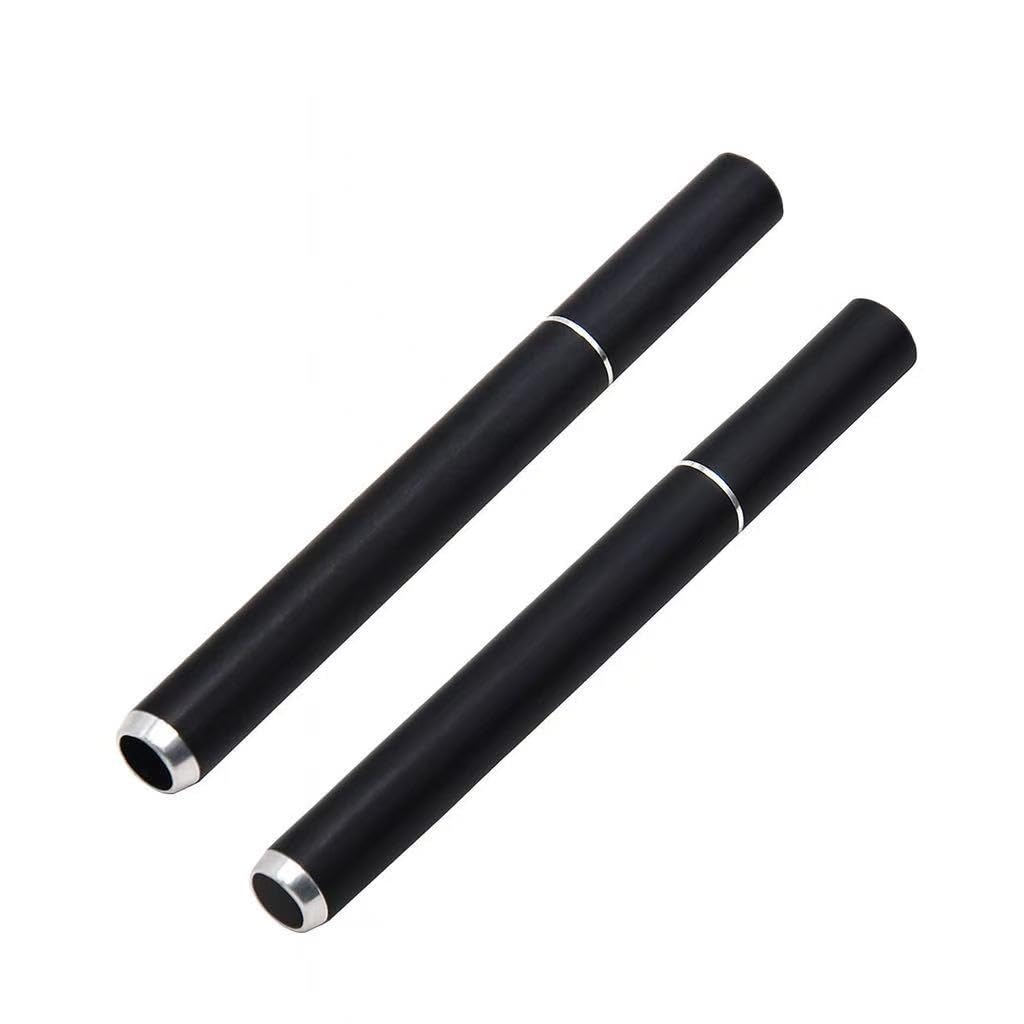 Kompaktes Metallrohr, 8 mm Außendurchmesser, 1 mm, Blasrohre, leicht, wiederverwendbar, reisefreundliches Taschenwerkzeug (7,6 cm), 2 Stück