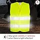 PROOF COMFORT & SAFETY Warnweste Auto Reflektorweste Leuchtweste Fahrrad Fahrradweste Reflektierend Sicherheitsweste Reflektierende Weste Unfallweste Pannenhilfe 1 Stück Leuchtend Gelb XXXL