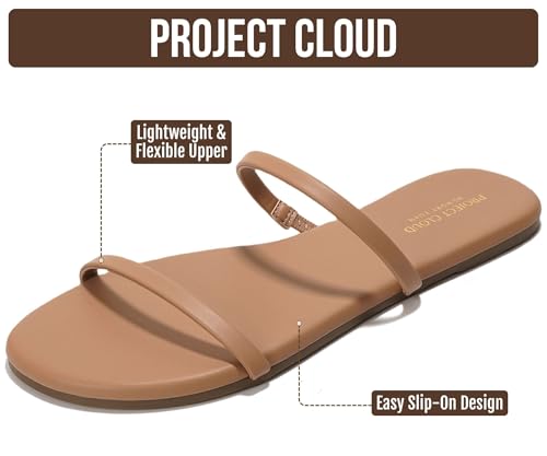 Image of Project Cloud Summer Sandals for Women with Memory Foam Insole (Transition) | Memory Foam Insole; Beach Flip Flops; Non-Slip Sole; Lightweight Double Straps; Summer Sandals for Women; Everyday Comfort