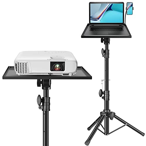 OUKMIC Projektorständer Laptop Stativ Ständer Höhenverstellbar 23 bis 39 Zoll, Universeller tragbarer Projektor-Tischständer für Outdoor-Filme, DJ-Ausrüstung, Heimbüro, Musikstudio, Bühnenregal Cover