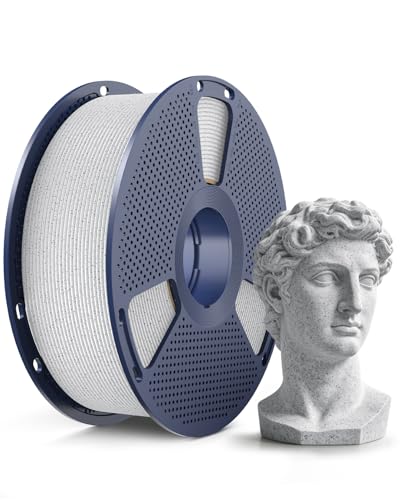 Image of SUNLU Marble PLA Filament 1.75mm, Realistic Stone Veining & Matte Finish, 3D Printer Filament PLA Marble Texture, Ideal for Architectural Models and Decor, 1kg Spool, Fit Most FDM Printer, Oreo