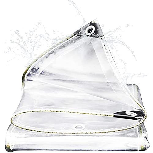 Cubierta de muebles de jardín en lona transparente impermeable 2