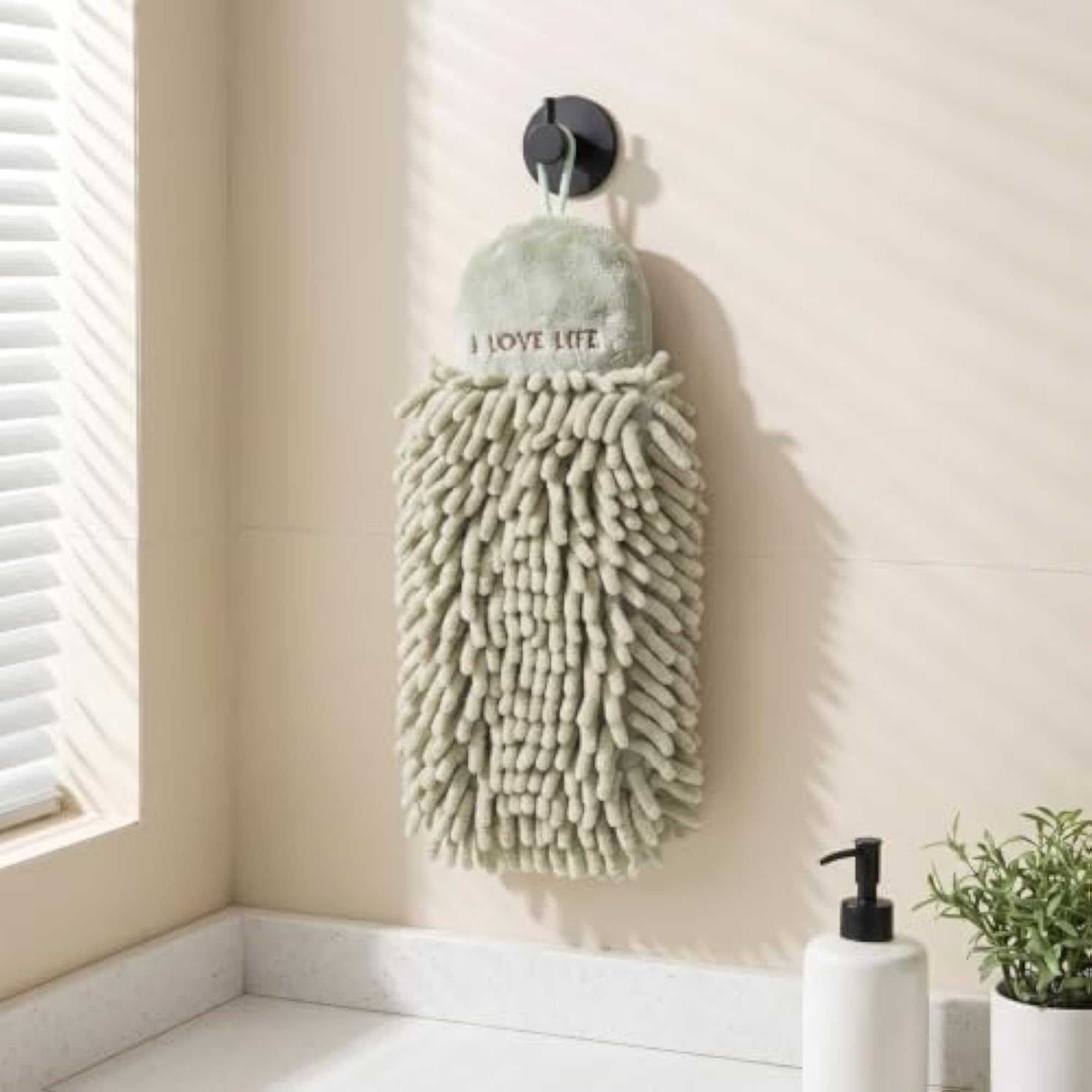 Water Absorbent Chenille Towel Quick Dry Hand Towels