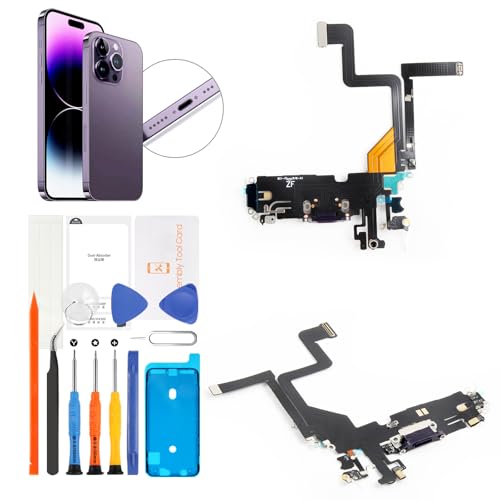 SRJTEK for iPhone 14 Pro USB [d|[hC hbNRlN^{[hi(p[v(Purple) hbNRlN^tbNXP[u Cp A2890, A2650, A2889, A2892 Ή Hhe[