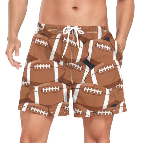 Traje de baño de secado rápido masculino con pantalones cortos fútbol