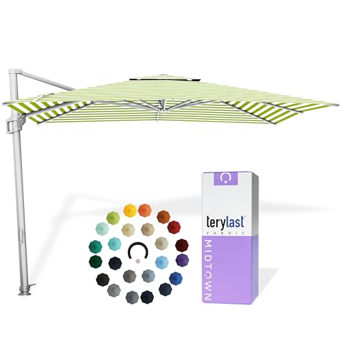 Image of Midtown Umbrellas Grande Square - 9 x 9 Ft Cantilever Umbrella