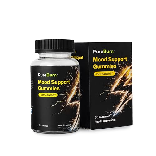 Mood & Energy Gummies, 60 Count, Natural Berry Flavour