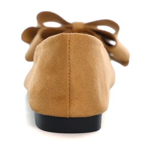 Image of TN TANGNEST Women Fashion Bowknot Flats Comfort Pointed Toe Dress Shoes