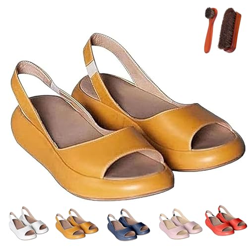 Allen & Moore Solea Cushioned Sandals, Lightweight Comfy Orthotic Sandals for Women, Cushioning and Shock Absorption, Casual Everyday Wear