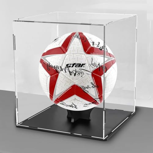 Image of Acrylic Display Case for Collectibles | Dustproof Transparent Showcase Box for Action Figures, Miniatures & Models | Countertop Cube with Protective Film ((10x10x12 inch; 25x25x30cm))