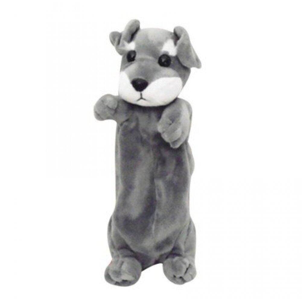 Sanfly Simulation Cute Dogs Pencil Case Soft Plush Animal Stationery Cartoon Cute Pencil Case for Teen Girls and Cosmetic Bag