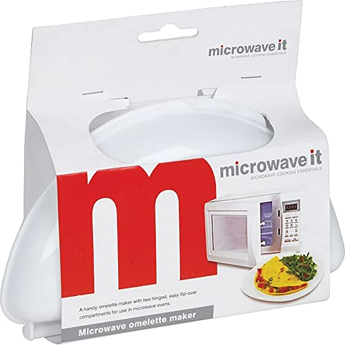 Microwave it PP345 - Sartén para Tortilla, Color Blanco