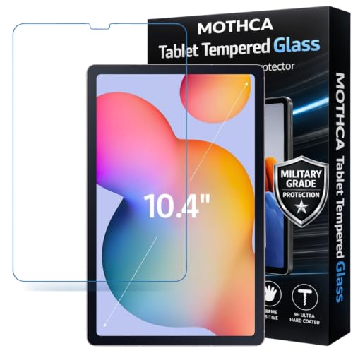 Image of Mothca Premium Tab Tempered Glass For Samsung Tab S6 Lite 10.4 inch SM-P610 /615 With Installation kit (Pack of 1)