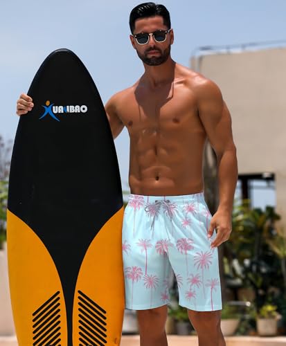 zeetoo Men's Swim Trunks 9" Quick Dry Bathing Suit Swimming Board Shorts Mesh Lining Beach Shorts Swimwear2