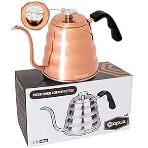 OPUX Schwanenhals Kaffeekessel Kupfer 1,2L