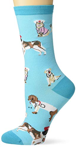 K. Bell Women's Fun Jobs & Occupation Crew Socks-1 Pairs-Cool & Cute Novelty Mom Gifts