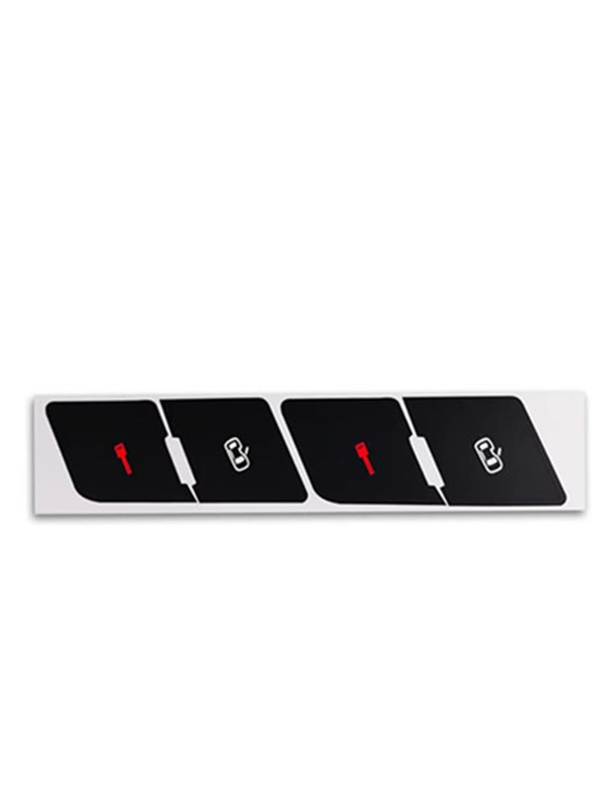 Button Trim Compatible with A4 B6 B7 2000-2008 CAR Power Window Switch Button Repair Sticker Dashboard Panel ESP Alarm Climate(Door Lock)