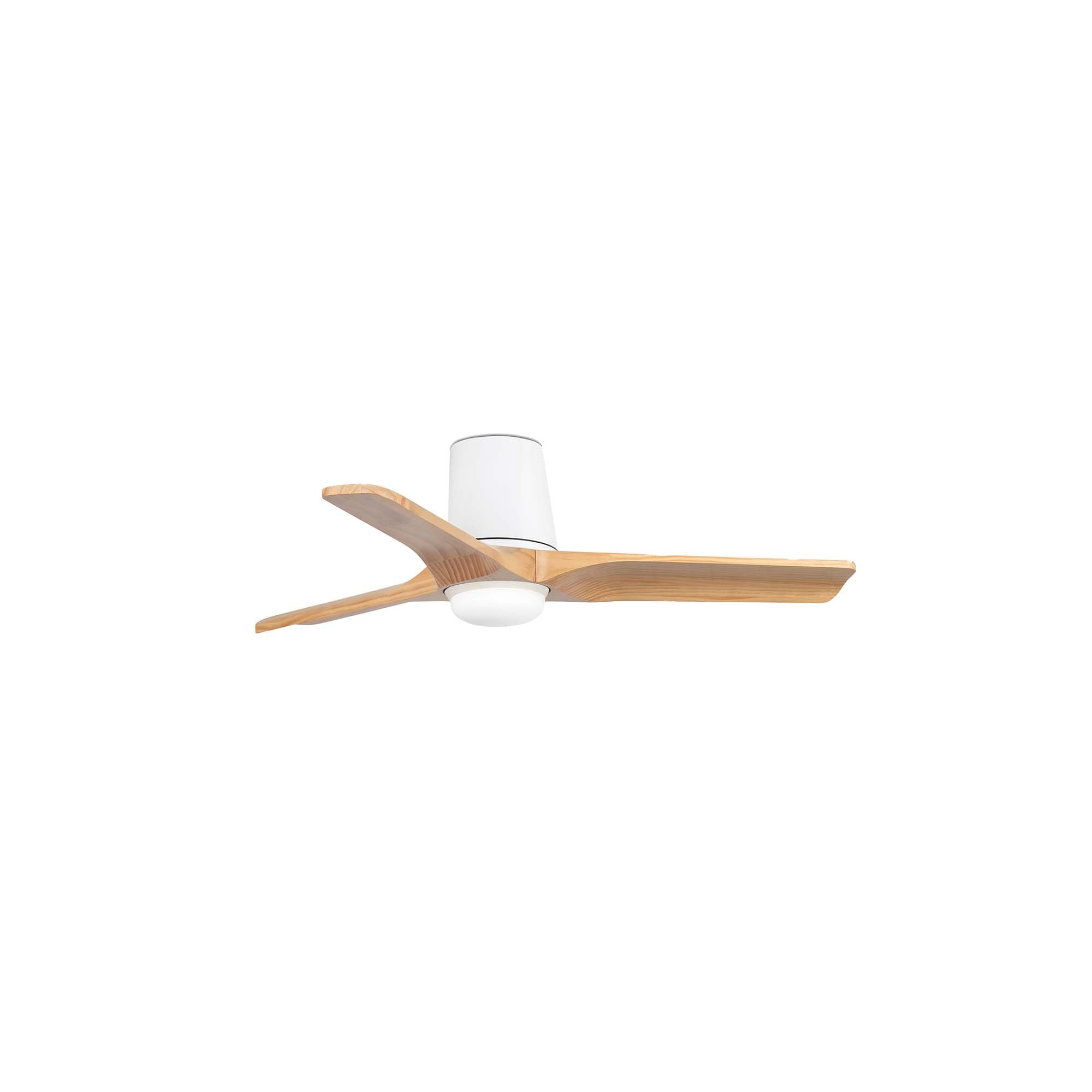 FARO BARCELONA 338361S - HEYWOOD TUB LED S Ventilador blanco/pino 10W SWT