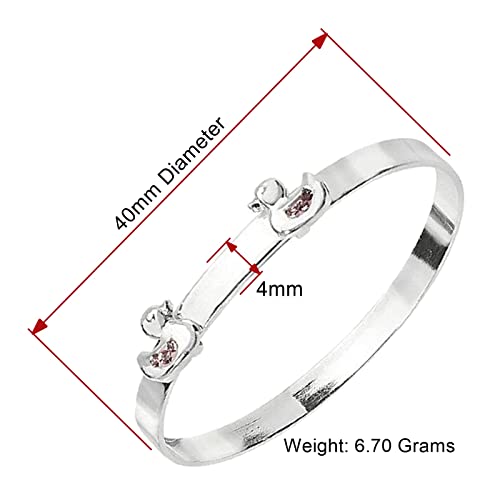 Bijoux bébé en argent 925 le cadeau de naissance idéal avec ce bracelet jonc