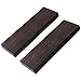 Ebony Lumber Wood Blank Fade Resistant Musical Instrument Ebony Blank DIY Material 2PCS