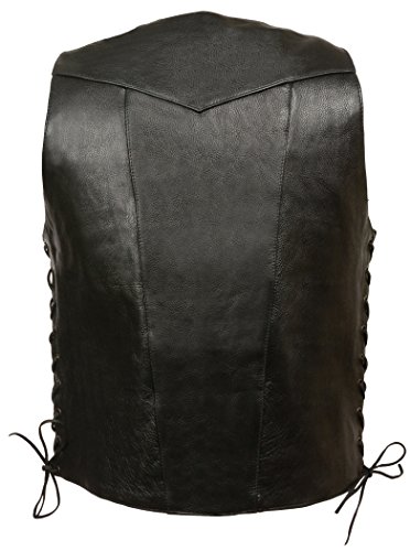 Image of EVENT LEATHER Men's Single Panel Back 10 Pocket Vest with 6 Inside Pocket