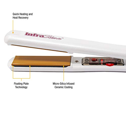 Plancha para Cabello INFRASHINE 1 pulgada Blanca miniatura 3
