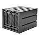 SilverStone Technology SST-FS304B-V, DREI 5,25-Zoll-Geräteeinschübe an Vier 3,5-Zoll-SAS 12G / SATA 6 Gbit/s Hot-Swap-Käfig mit Unterstützung für 9,5 mm Slim ODD