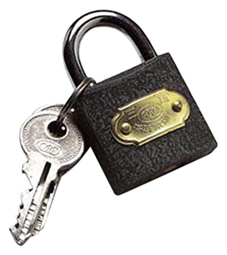 Bulk Hardware BH50616 Heavy Duty Tri-Circle Padlocks Iron, 50 mm-Black-Pack of 1-image-25