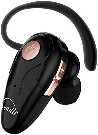 kendir Bluetooth Headset, V5.0 Ultralight Wireless Headphone Cell Phone Earpiece with Mic Headsetcase,Volume Control, Handsfree Earbud,Compatible with Android/iPhone/Smartphones/Laptop (black)