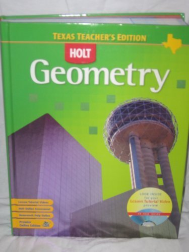 Amazon.com: Holt Geometry, Texas Teacher's Edition: 9780030416637: Linda Antinone: Books