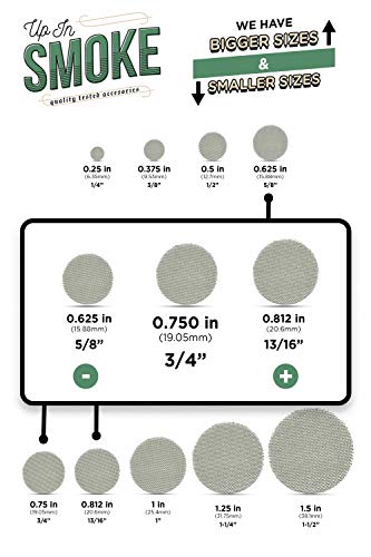 Made in The USA - 50 3/4 Inch (.75\") Stainless Steel Mesh Pipe Screen Filters
