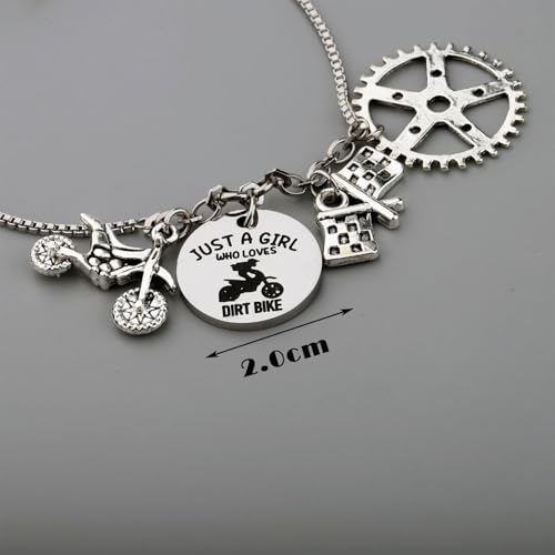 MAOFAED Dirt Bike Gift Motocross Gift Just AGirl Who Loves Dirt Bike Bracelet Gift For Her Dirt Bike Lover Gift2