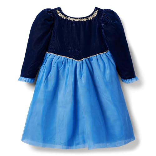 Janie and Jack Girls' Frozen Velvet Dress (Toddler/Little Big Kid)
