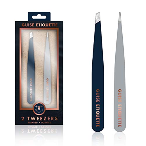 Guise etiquette - 2 pack precision tweezers set | precision stain…