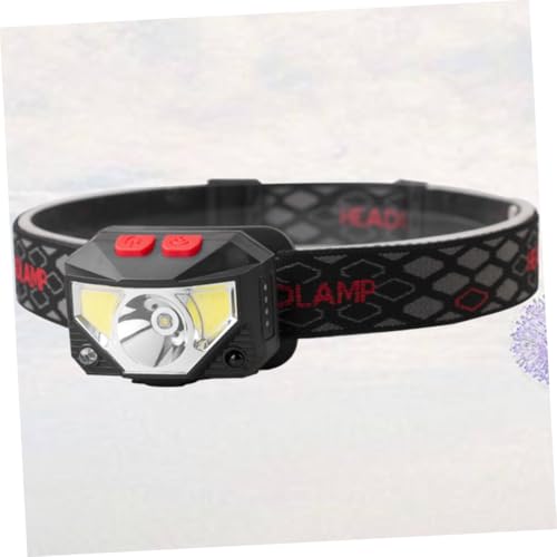 Linterna frontal LED de ABS recargable USB para camping y pesca nocturna 7