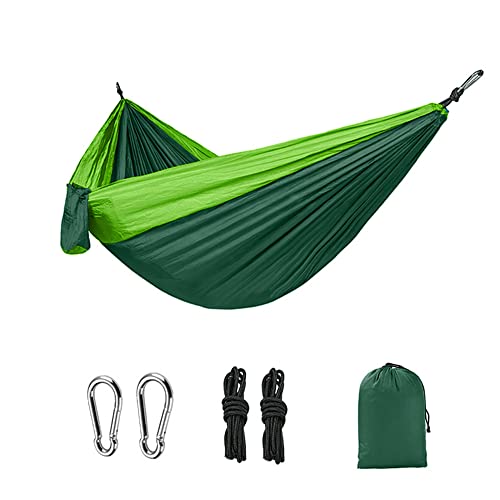 Hamaca portátil para Acampar, hamacas de paracaídas de Nailon Ligeras para Exteriores, mochileros, Viajes, Playa, Patio Trasero, Senderismo Cover