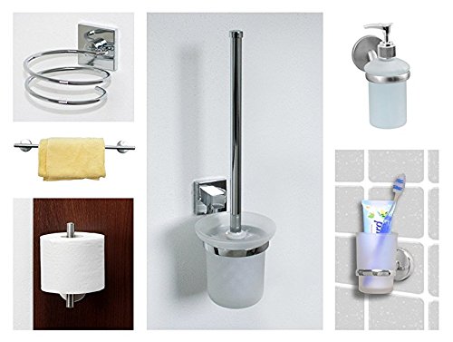 Fackelmann Klebesystem für Badaccessoires, Super-Kleber für Badzubehör, superfester Halt, rückstandlose Entfernung (Farbe: Weiß), Menge: 6 Gramm Küche, Haushalt & Wohnen