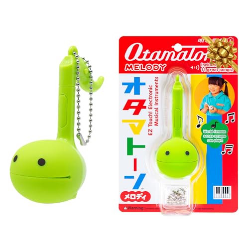 Otamatone Melody Series Japanese Electronic [Mini Size] Musical Toy [11 Pre-Programmed Songs] Portable Synthesizer from Japan by Maywa Denki [English Instruction], Lime