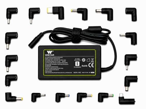Image of WISTAR 65Watt Universal Laptop Adapter with 18 Interchangeable Connector pins Compatible for Toshiba /HP /ASUS /Lenovo /Samsung /Sony /DELL /ACER /for All Type C 65W Laptop