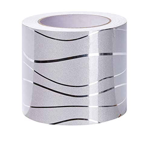 Guest Ruyunlai Bordüre selbstklebend Silberne Welle 20cm X 500cm zum...