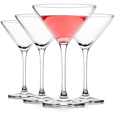 FAWLES Set of 4 Crystal Martini Glasses Cover