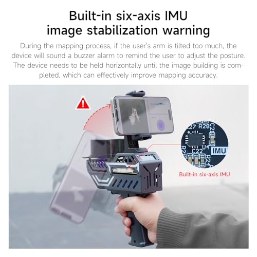 Image of Yahboom Handheld Scanning Lidar 3D Mapping Navigation Supports APP,ROS2,Linux, 6-Axis IMU MicroRos Communication with Multiple Radars (VM Software Not Support MAC) (with X3 Pro)