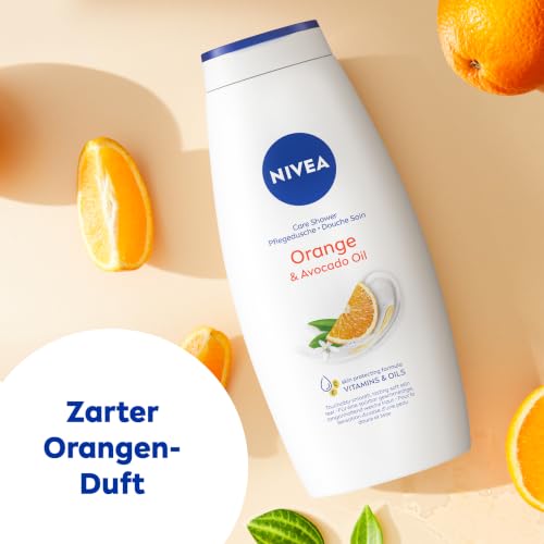 NIVEA Orange & Avocado Oil Pflegedusche, Duschgel mit Vitaminen & natürlichen Ölen, feuchtigkeitsspendende und pH-hautneutrale Cremedusche… – Ansicht 3