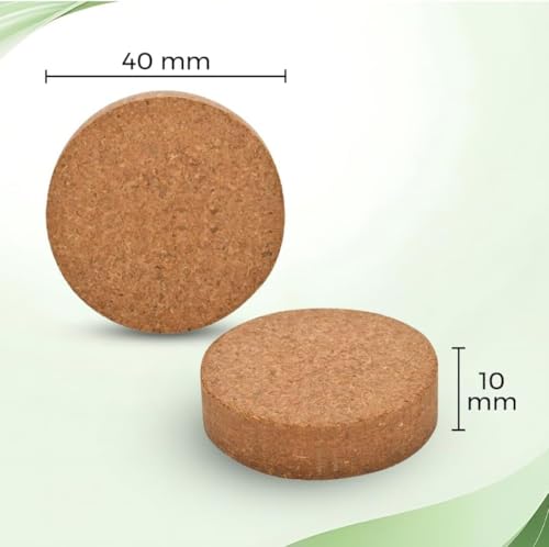 Image of Cocopeat Discs for Plants (50 Discs) | Natural Coco Coir Potting Soil | Suitable for Seeds, Herbs & Flowers