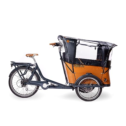 Regenzelt Luxus - Passend für Babboe Curve Lastenfahrrad - Qiewie MIT...