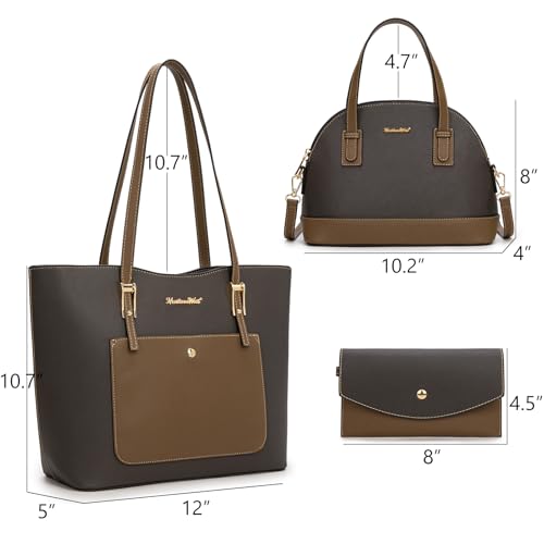 Image of Montana West 3PCS Purses for Women Tote Bag and Wallet Set Shoulder Satchel Handbags