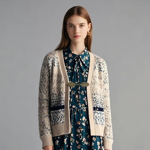 ZESION Vintage Elegance Bronze Shirt and Sweater Clips Set – 5 Stylish Accessories for Every Occasion - Image 6