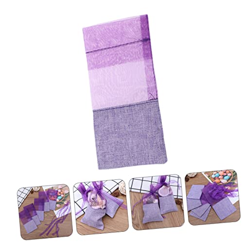 12 bolsas de sachet de lavanda vacías para armario miniatura 5