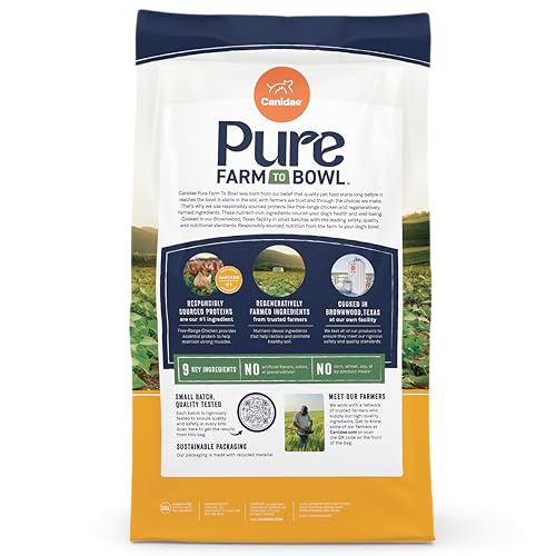 Canidae Pure Limited Ingredient, Premium Hundetrockenfutter für Senioren, echtes Huhn, Süßkartoffel & Garbanzobohnen Rezept, 10,0 kg, getreidefrei