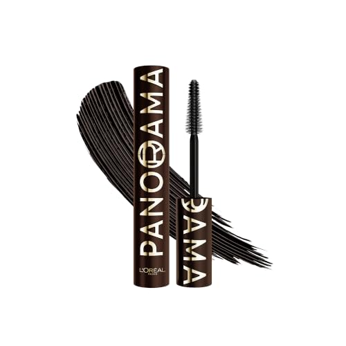 LOréal Paris Brown Mascara Volume Million Lashes Panorama Chromatic Mascara Up to 1.4x Bigger-Looking Eyes Up to 24 Hour Wear Smudge and Clump Resistant Brun Leather